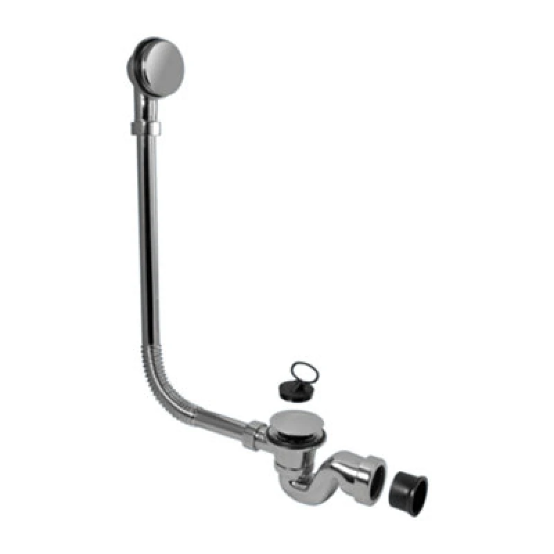 Image of Mcalpine Brasstrap-25-Cp 1.5" Chrome Plated Brass Trap, Chrome Plated Brass Combined Waste And Overflow