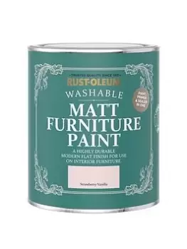 image of Rust-Oleum Matt Finish 750 Ml Furniture Paint - Strawberry Vanilla