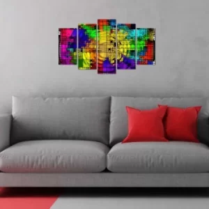 Image of 5PMX-047 Multicolor Decorative MDF Painting (5 Pieces)