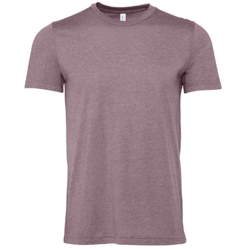Image of Bella + Canvas Mens Heather CVC T-Shirt in Purple Size: XS Purple Male XS