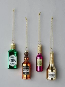 Image of Sass & Belle Christmas Cheer Shaped Baubles (Set Of 4)