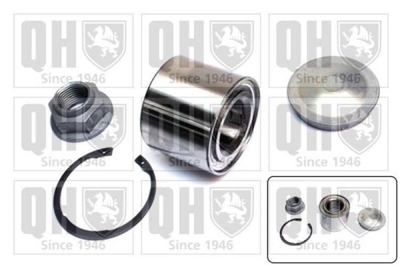 Image of QUINTON HAZELL Wheel bearing kit QUINTON HAZELL QWB1501