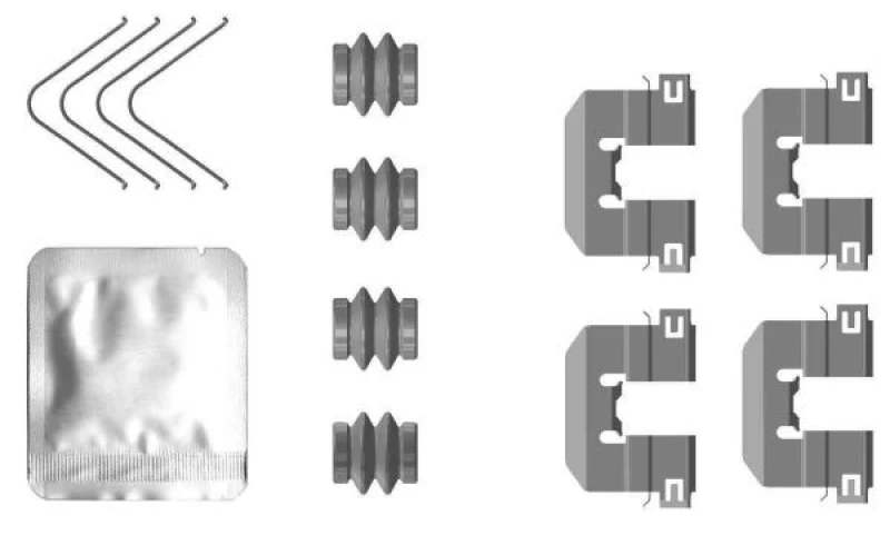 Image of Brake pad fitting kit TEXTAR 82553600