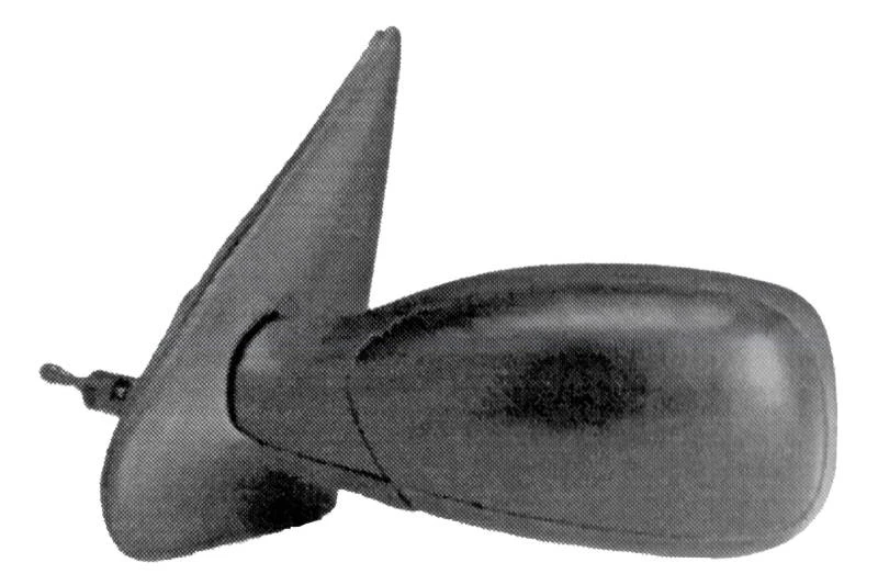 Image of PRASCO PG0397114 Wing mirror Left, black, Manual, Convex, primed Outside Mirror (50)