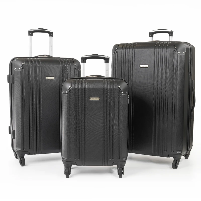 Image of Gino Ferrari Lightweight Hard Shell Business Travel Suitcase Black Gfl003-01 unisex Large