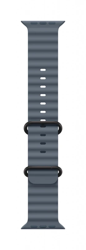 Image of Apple Titanium Finish Band Blue Fluoroelastomer, Titanium MGCJ4ZM/A