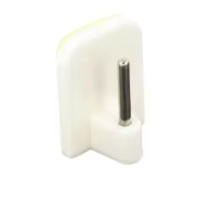 Image of Securit Curtain Hooks (Pack of 4) (One Size) (White)