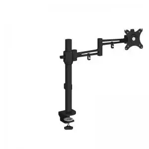 Image of Luna single flat screen monitor arm - black
