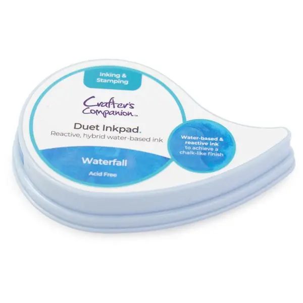 Image of Crafter's Companion Duet Hybrid Ink Pad Blue Waterfall