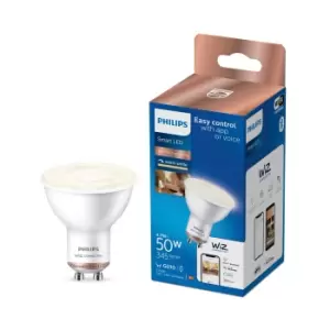 Image of Philips Wiz Gu10 50W LED Cool White Par16 Smart Light Bulb