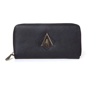 image of Assassins Creed - Metal Logo Badge Womens One Size Wallet - Black