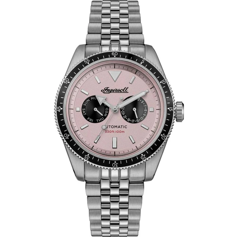 Image of Ingersoll I17201 THE OUTLAW Automatic Day/Date (43mm) Pink Watch