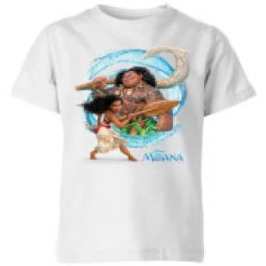 Image of Moana Wave Kids T-Shirt - White - 9-10 Years