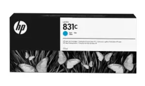 Image of HP 831C Cyan Ink Cartridge