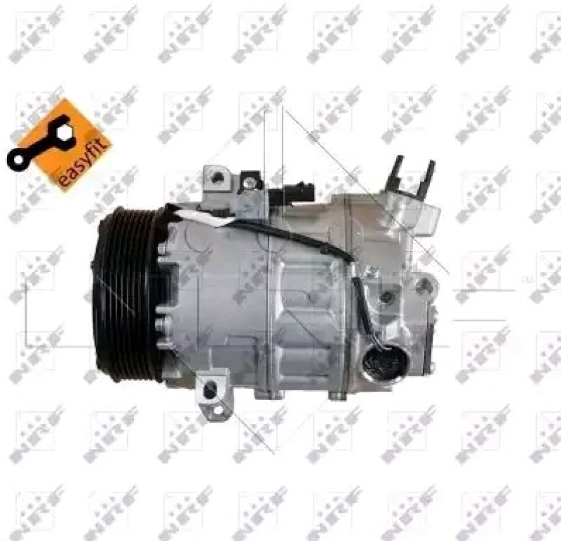 Image of NRF 32669 AC Compressor EASY FIT PAG 46, with seal ring, with gaskets/seals Compressor,air conditioning (447)
