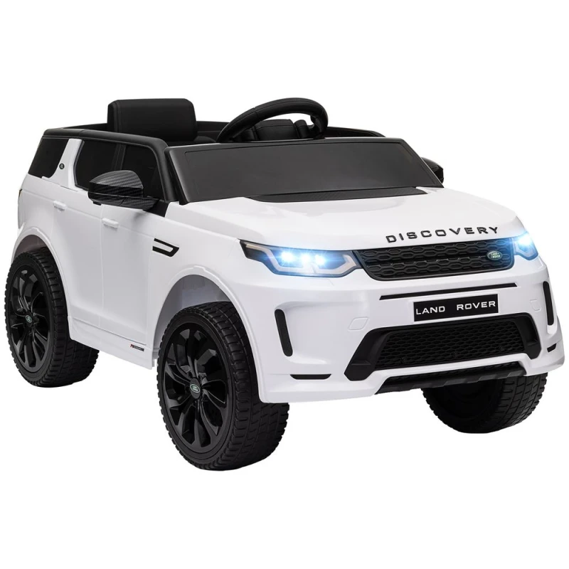 Image of AIYAPLAY Land Rover Licensed Kids Electric Car w/ Remote Music - White 370-343V70WT
