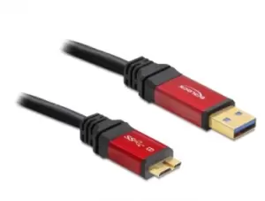 Image of DeLOCK 1.0m 3.0 USB A/micro-B USB cable 1m USB 3.2 Gen 1 (3.1 Gen...