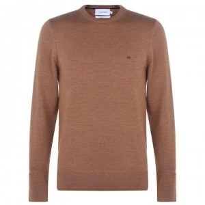 Image of Calvin Klein Crew Knit Jumper - Caramel KCU