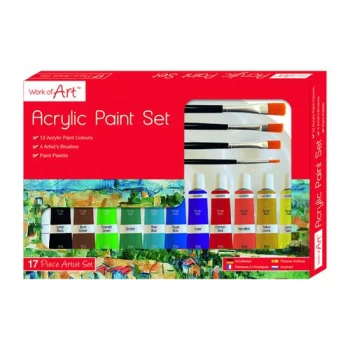 Image of Work of Art Artists Acrylic Set Pack of 12 6747