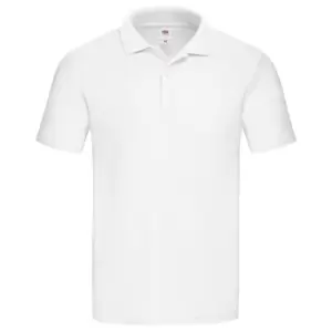 image of Fruit of the Loom Mens Original Polo Shirt (L) (White)