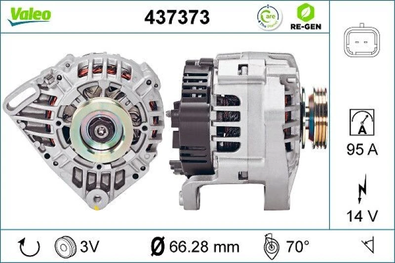 Image of Alternator VALEO 437373
