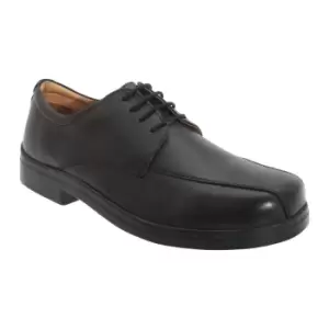 Image of Roamers Mens XXX Extra Wide 4 Eye Tramline Gibson Shoes (11 UK) (Black)