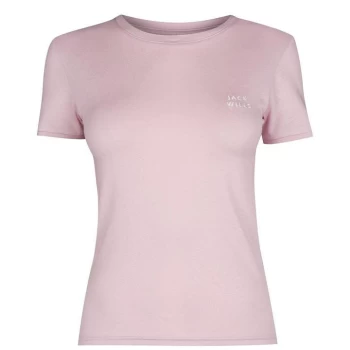 image of Jack Wills Trinkey Ringer T-Shirt - Pale Pink