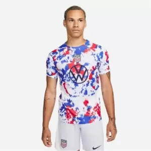 Image of Nike USA Pre Match 2022 2023 Shirt Mens - White