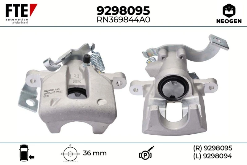 Image of Brake caliper FTE 9298095