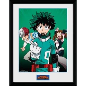 My Hero Academia Trio Heroes Framed Collector Print