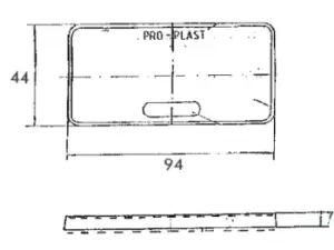 Image of PROPLAST Reflex Reflector 26103101 MERCEDES-BENZ,MK,SK