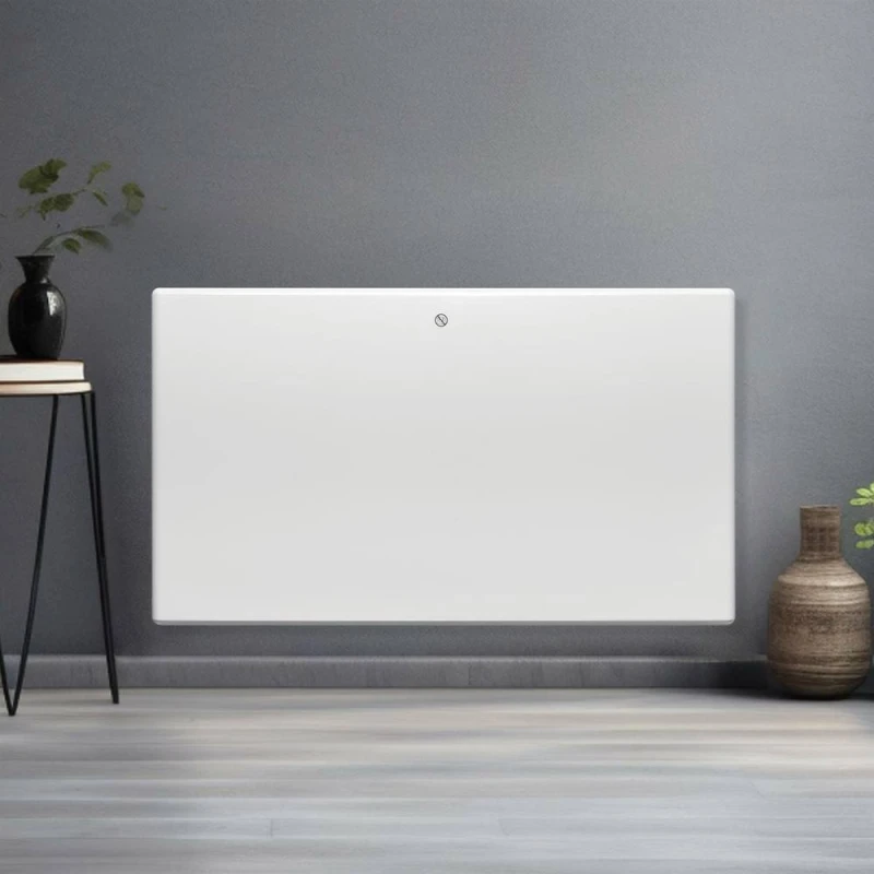 Image of Futura 1500W Electric Radiator Panel Heater Bathroom Safe Setback Timer Thermostat Control Wall Mounted Floor Standing Low Energy White