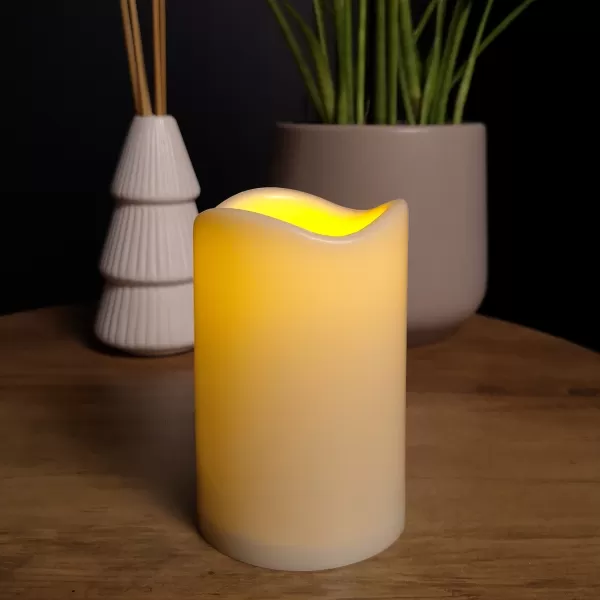 image of 11cm Battery Operated Cream Flickering Flameless LED Candle