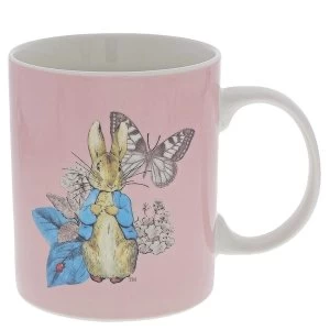 image of Peter Rabbit Garden Party Pink Mug