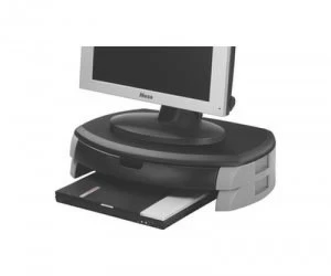 Image of Q Connect Monitor/ Printer Stand with Drawer - Black