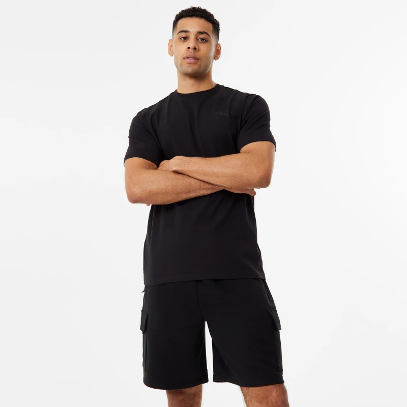 Image of Everlast Essential Logo Jersey T-Shirt Mens - Black S