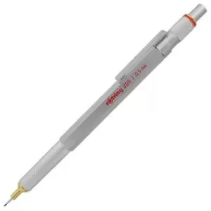 image of Rotring 800 Silver 0.5mm Mechanical Pencil