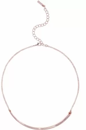 image of Ladies Karen Millen Rose Gold Plated Crystal Shard Choker KMJ1046-24-02