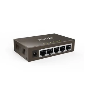 Tenda TEG1005D 5-Port Metal Cased Gigabit Desktop Switch UK Plug