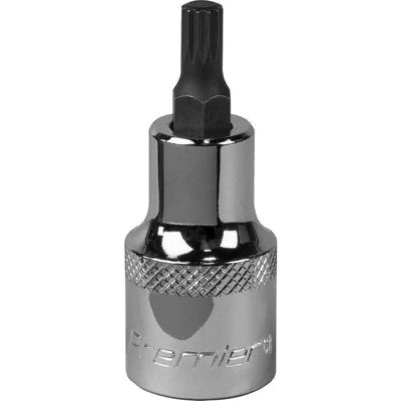 Image of Loops M6 Forged Spline Socket Bit - 1/2" Square Drive - Chrome Vanadium Wrench Socket Multi