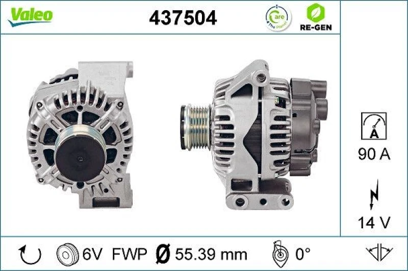 Image of Alternator VALEO 437504