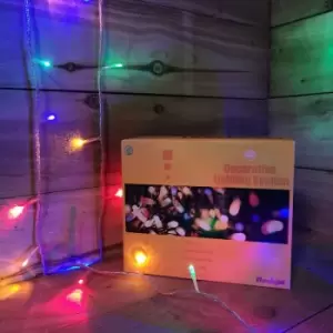 image of Samuel Alexander - 8m Multi Coloured Connectable Christmas Outdoor String 80 LED Lights