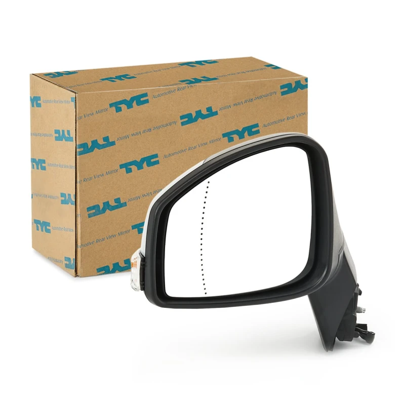 Image of TYC 328-0166 Wing mirror Left, Heatable, primed Outside Mirror (50)