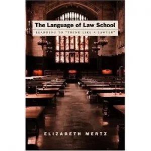 Image of The Language of Law School by Elizabeth Mertz