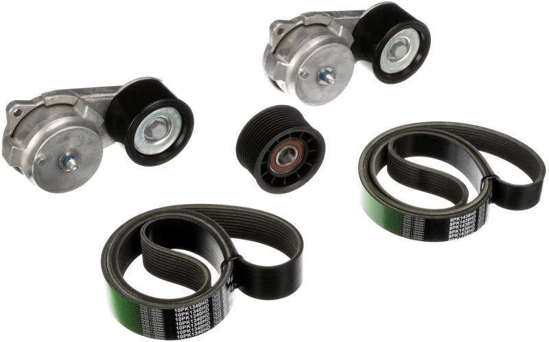 Image of GATES K028PK1438HD V-ribbed belt set FleetRunner Micro-V V-Ribbed Belt Set (542)