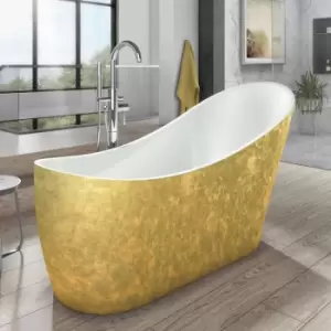 Luxury Elementa Freestanding Slipper Bath 1720x712 - Gold