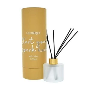 image of 150ml Reed Diffuser Start Your Spark Here' - White Petals Scent