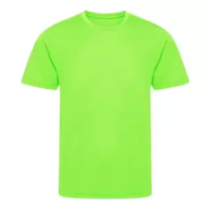 Image of Awdis Childrens/Kids Cool Recycled T-Shirt (12-13 Years) (Electric Green)