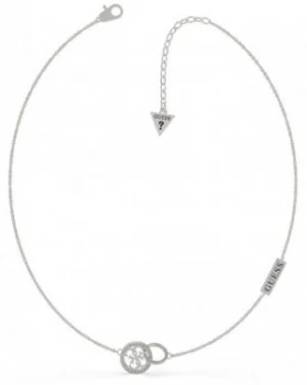 Image of Guess Equilibre Stainless Steel Silver Pendant Necklace Jewellery