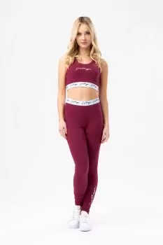 HYPE BURGUNDY WOmens BRALET SET